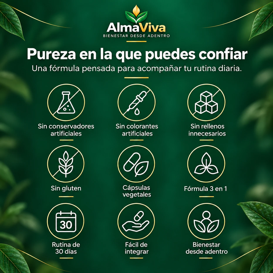 Sin conservadores, colorantes ni rellenos
